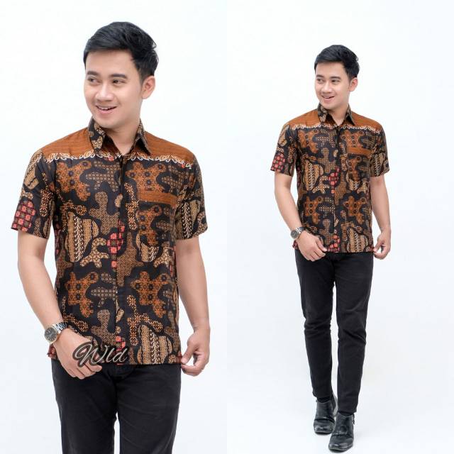 batik kantor seragam pria /seragam kantor batik modern/batik pria/hem kantor