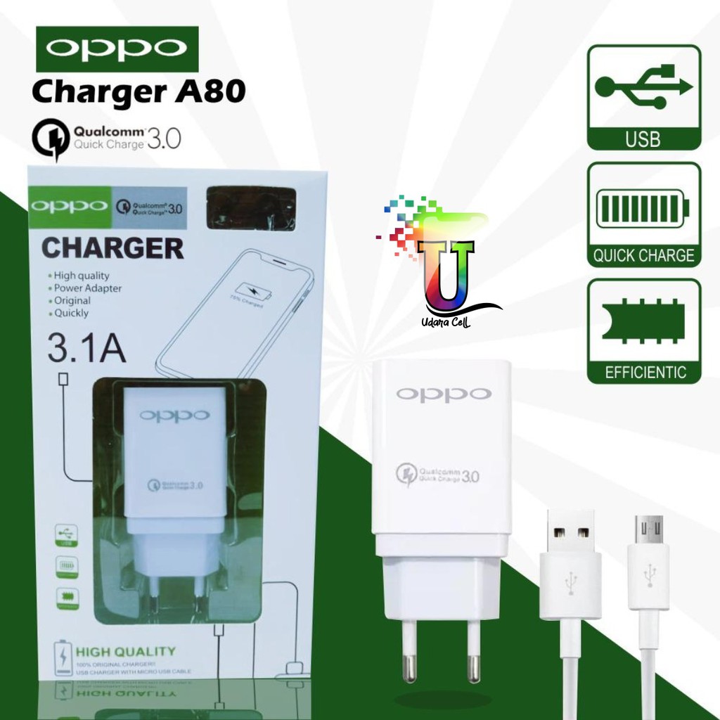 BM048 A80 Cashan Cashan OPPO 3Amper QUALCOM micro fast Charging Anti meledak A3S A5S F9 F11 F5 F7 UC