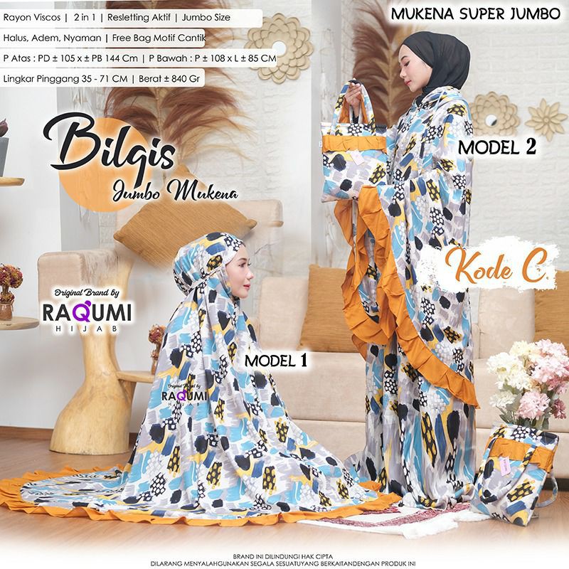 BILQIS JUMBO MUKENA ORI RAQUMI HIJAB