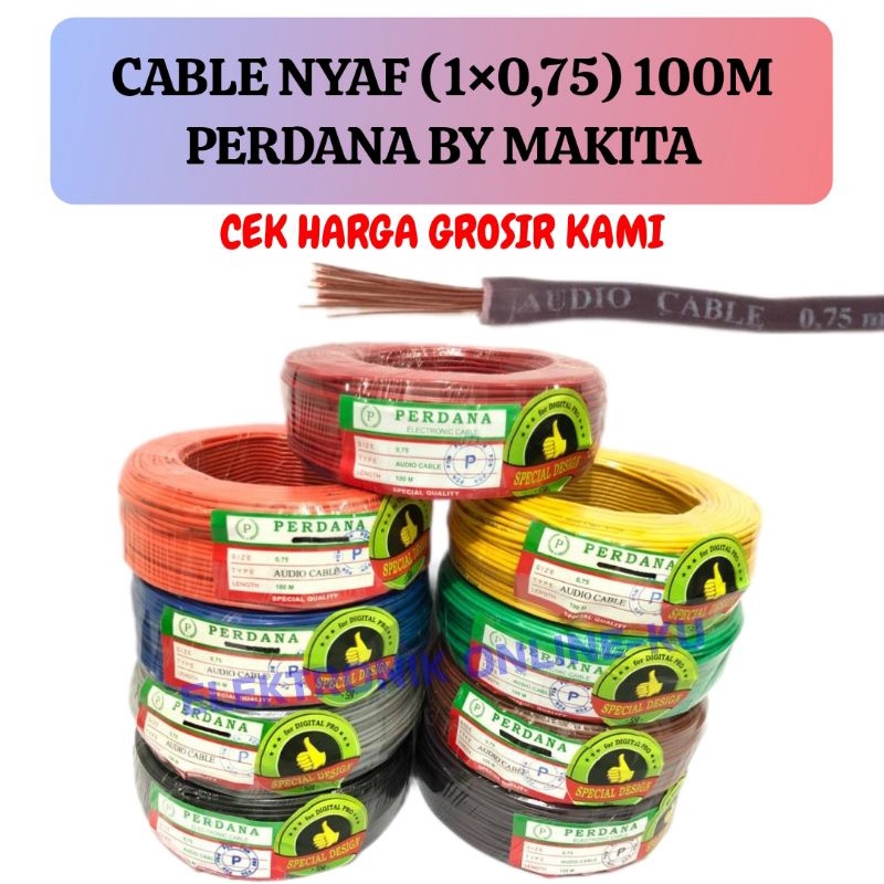 CABLE NYAF 0,75MM PERDANA 100M