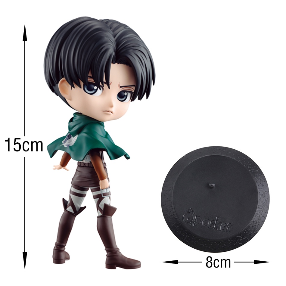 Action Figure Anime Attack On Titan Ukuran 15cm Action Figure Karakter Kartun Levi Captain America Bahan PVC Untuk Hadiah Natal