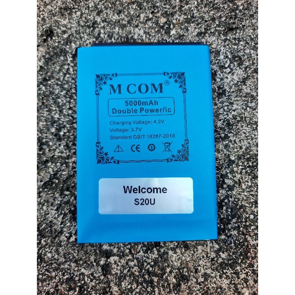 Battery Batere Batre Baterai Double Power Mcom Welcome S20U