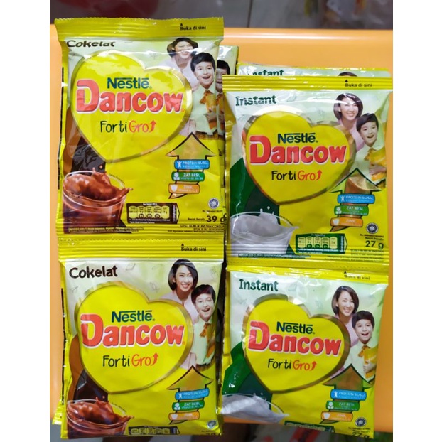 

Susu Dancow Renteng Putih 27 gram dan Coklat 40 gram