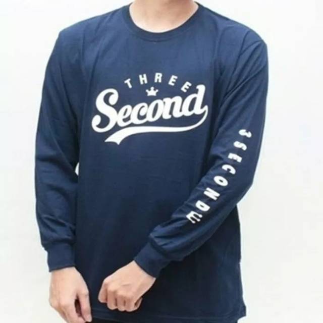 Tshirt Baju kaos panjang three second