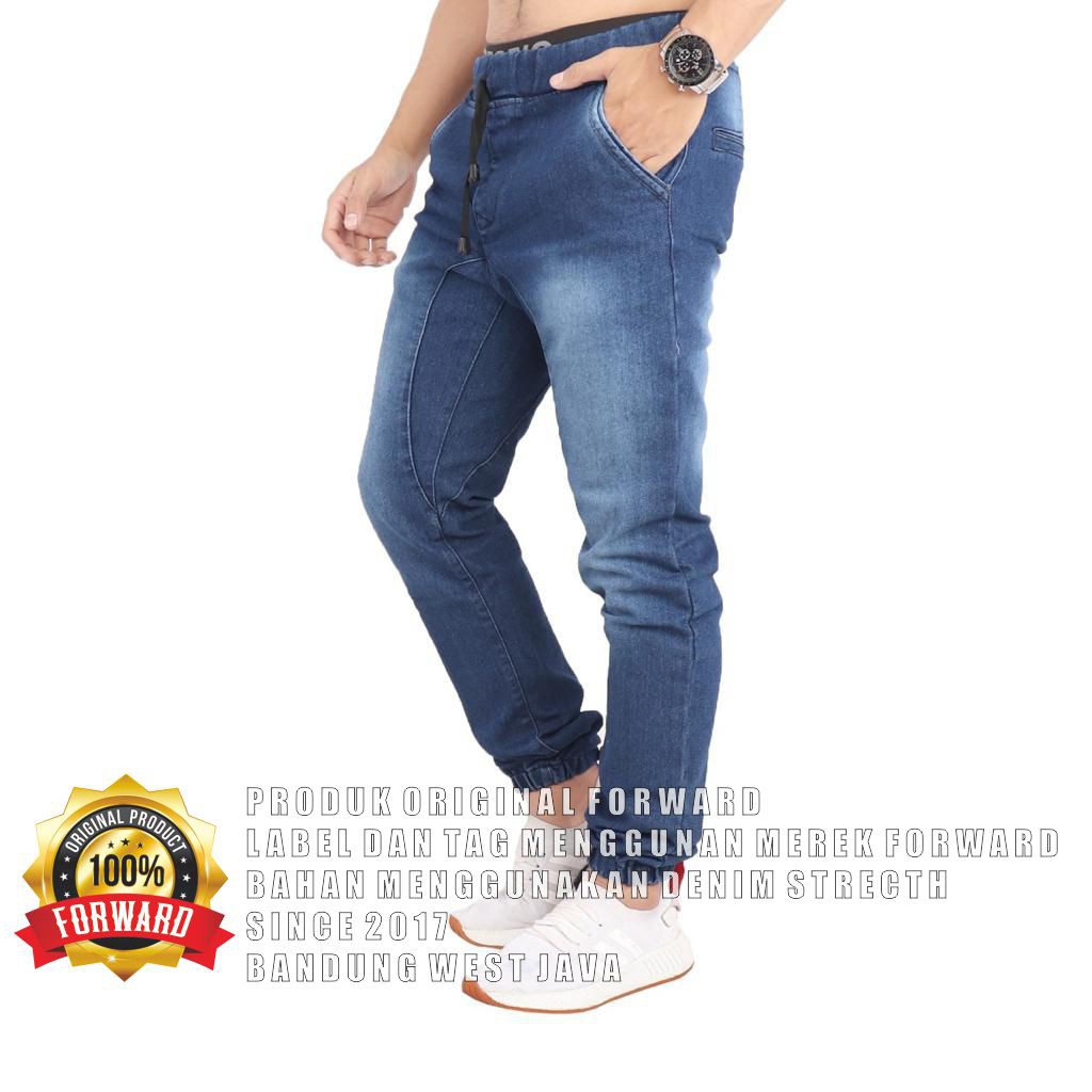 Celana Joger Jogger Denim Jeans Pria Pria Original Forward