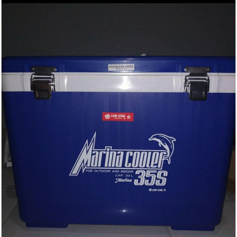 (Ekspedisi / Ojek) Cooler Box marina 35 S Lion Star 33 Liter / Cool Box / Tempat Pendingin Es 35S