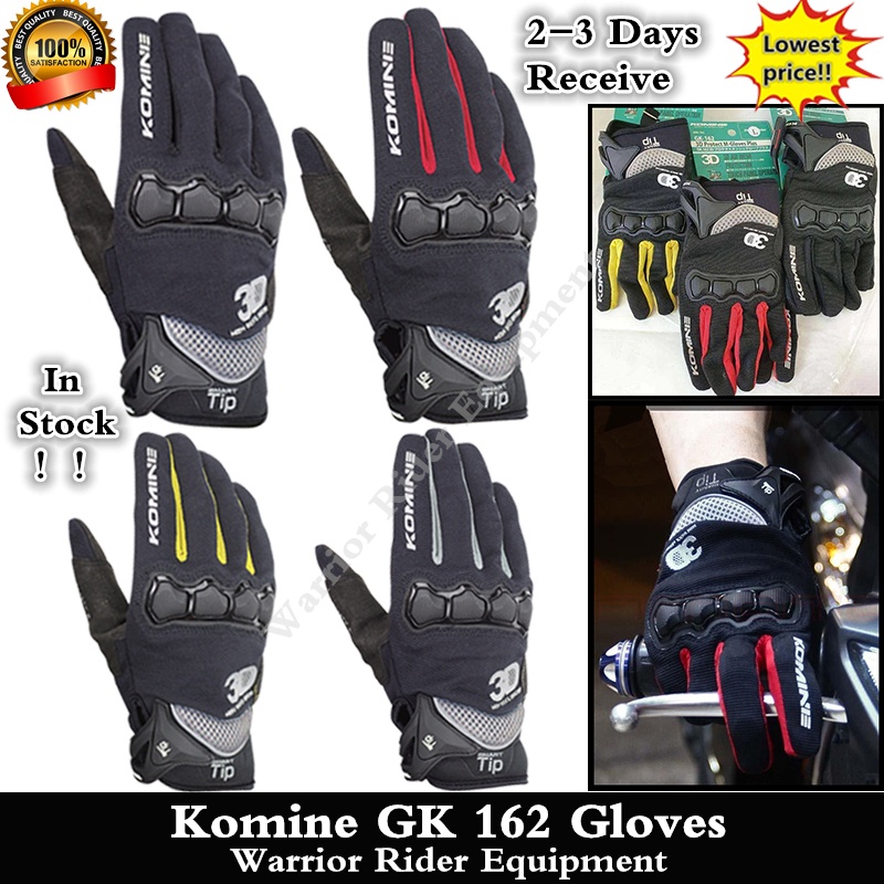 Sarung Tangan Motor Komine GK 162 Komine Gloves Full Finger Touch Screen Dukung COD