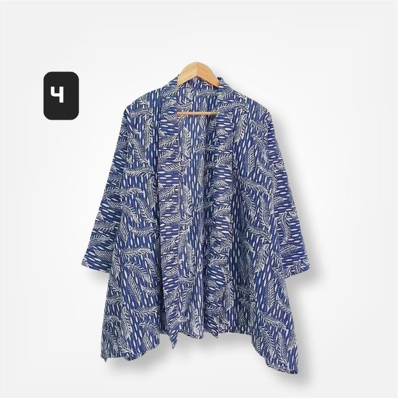 Blezer batik wanita outer cardigan