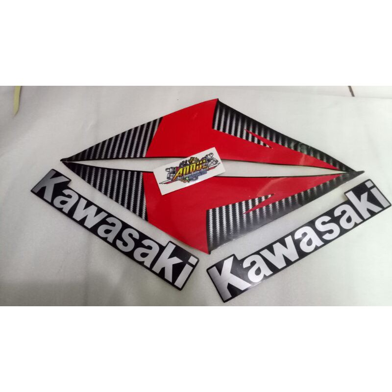 STIKER STRIPING SAYAP BAWAH NINJA RR NEW MERAH