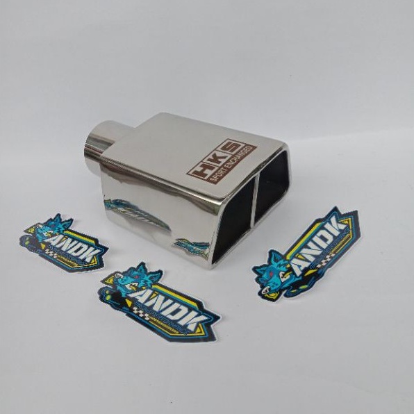 Knalpot mobil Suos HKS Steinless solar dan bensin