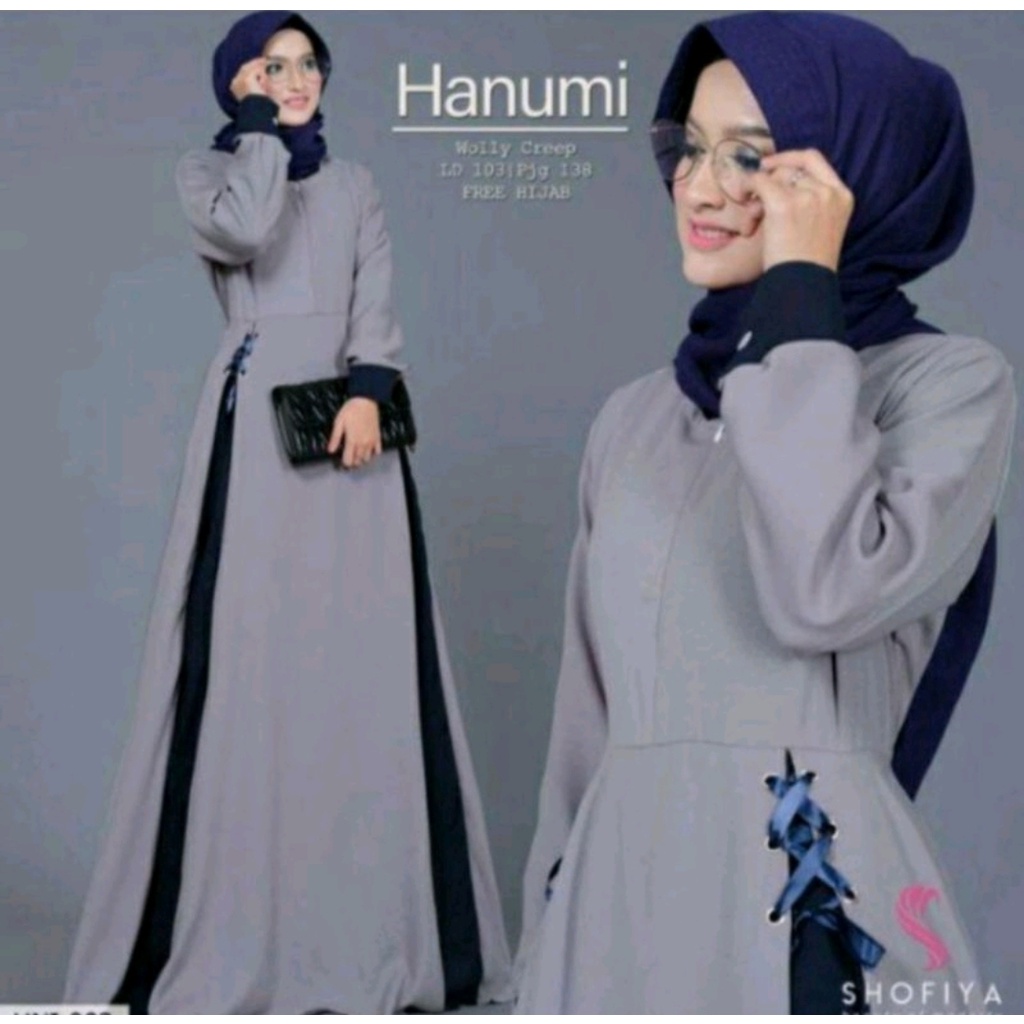 bisa COD (BAYAR DI TEMPAT) Hanumi maxy/dress gamis terlaris size S,M,L,XL gamis terbaru/baju wanita/pakaian muslim wanita/gamis JUMBO/baju cantik/perempuan-6