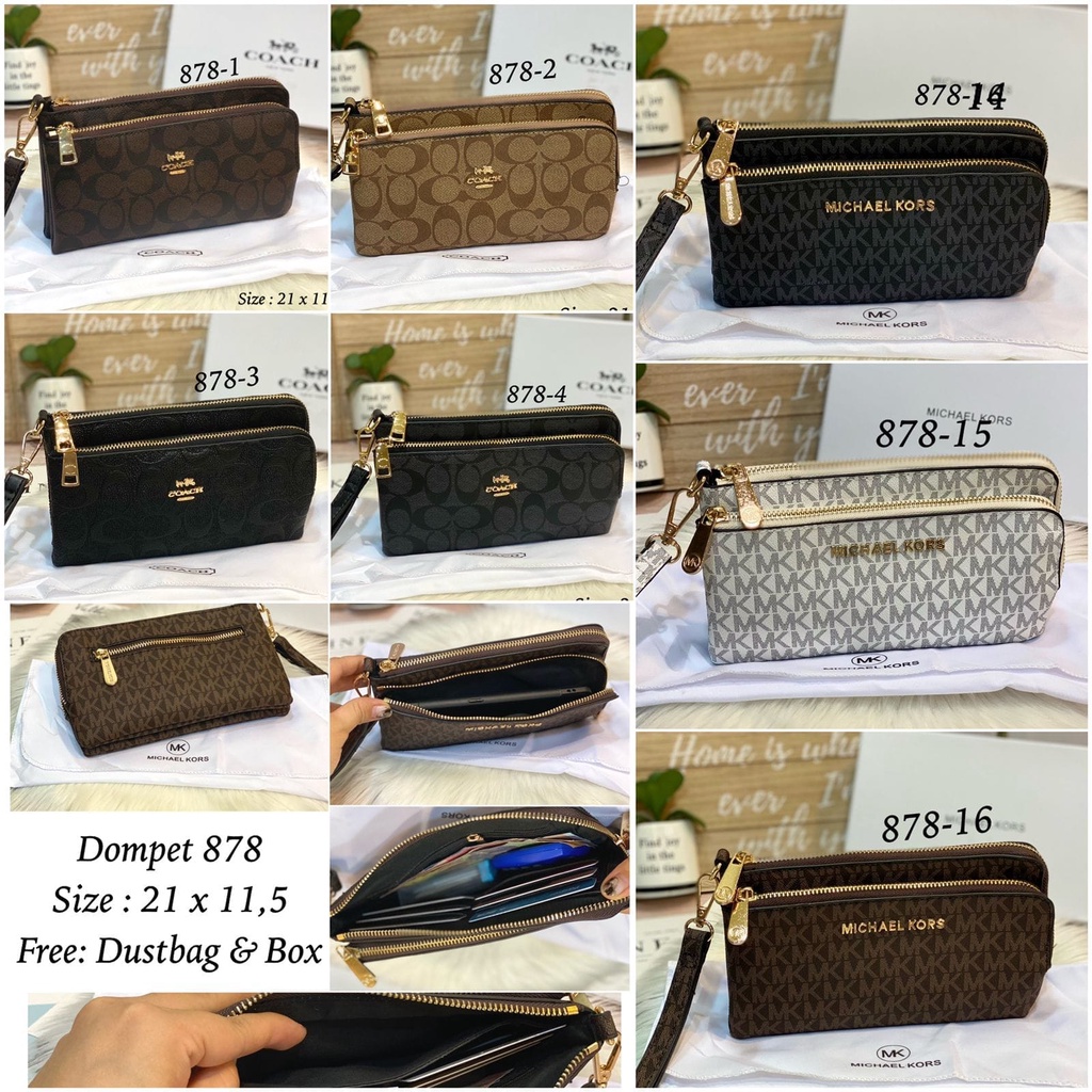 CLUTCH BAG WANITA HAND BAG 2RUANG IMPORT