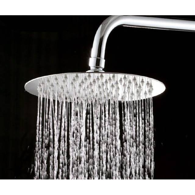 Wall shower stainless bulat 8in 20cm PROMO