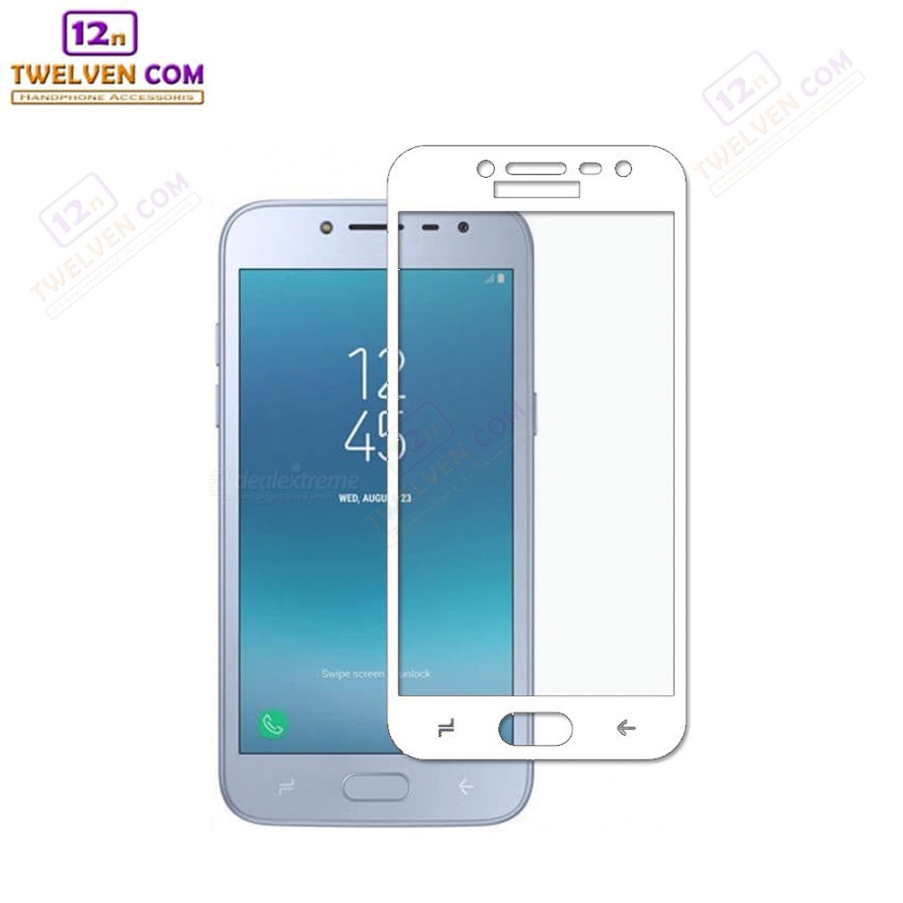 [FLASH SALE] zenBlade 5D Full Cover Tempered Glass Samsung J2 Pro (2018) - Putih