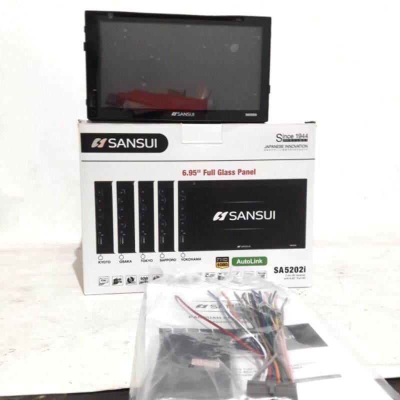 Head Unit Double Din SANSUI SA5202i YOKOHAMA KYOTO TOKYO OSAKA SAPPORO