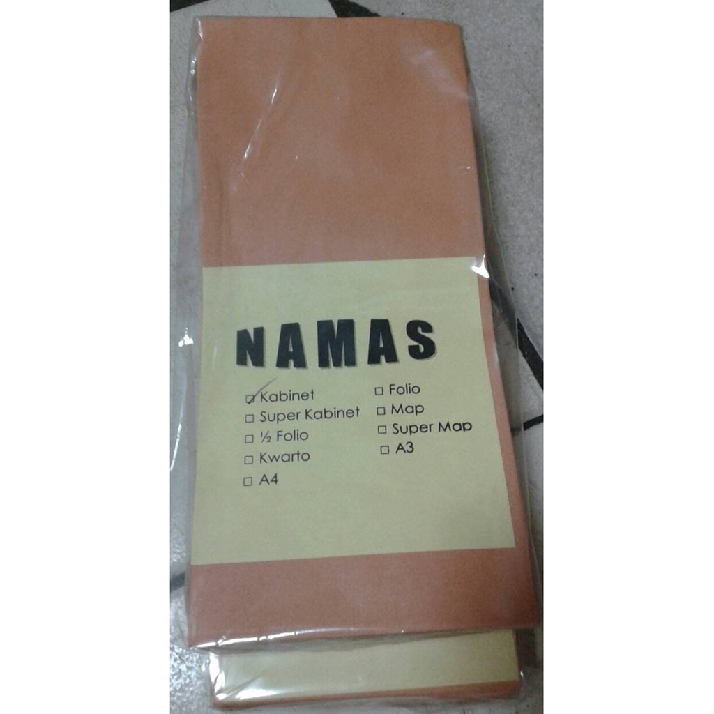 Amplop Coklat Kabinet Namas