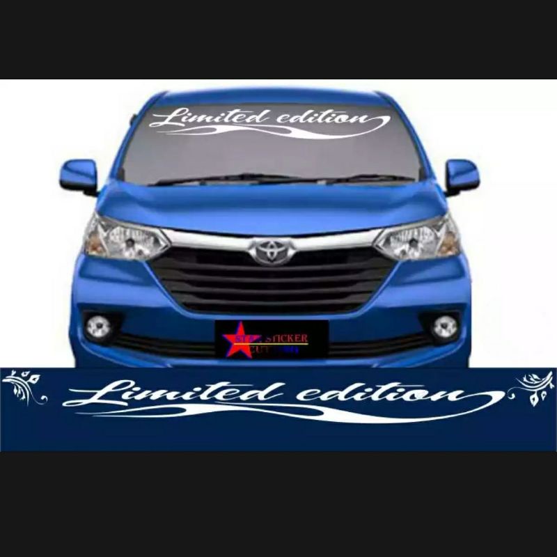Stiker Mobil Stiker Cutting Mobil Limited Edition Stiker Mobil Kaca Depan Belakang Mobil