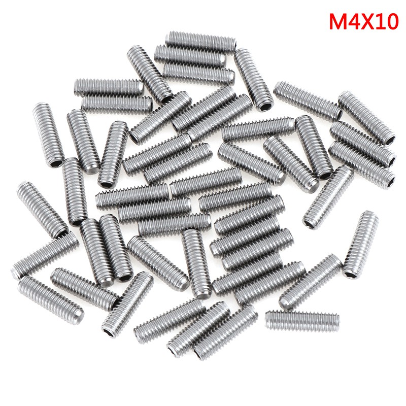 50Pcs Set Soket Sekrup Heksagonal Bahan Stainless Steel M3 M4 2-35mm