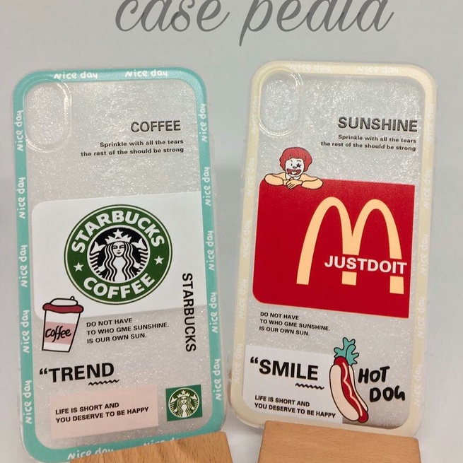 Case Casing Xiaomi Redmi 8 8A 9 9A 9C 9T Note 4 5 6 7 8 9 10 10s PRO POCO F3 M3 X3 NFC PRO Starbucks &amp; McDonald's