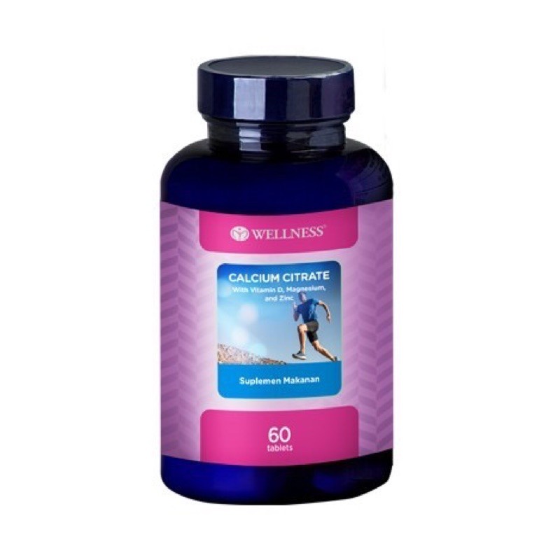 Wellness Calcium Citrate (Vit D + Mag + Zinc) - isi 120 dan 60 Tablet