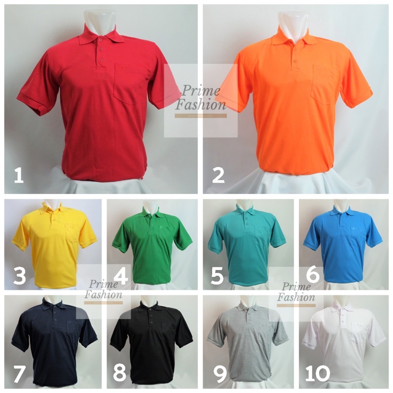 PAPA JEANS Kaos Polo Polos (Kantong) 225-230gsm / Polo Shirt / Kaos Kerah / Kaos Polo Lengan Pendek