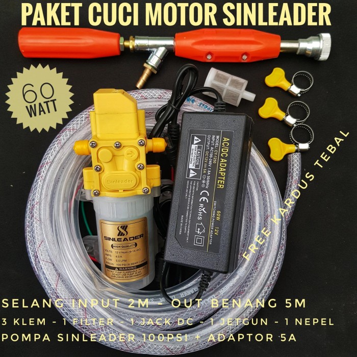 Paket Cuci Motor SINLEADER 100 Psi
