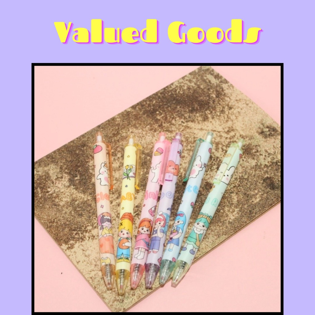 

Pulpen Cetek Gambar Cute Girl - BIRU UNGU PINK ORANGE KUNING HIJAU - pena kartun lucu pen gel bolpoin bulpen warna warni unik alat tulis hadiah anak sekolah & kantor stationery cute