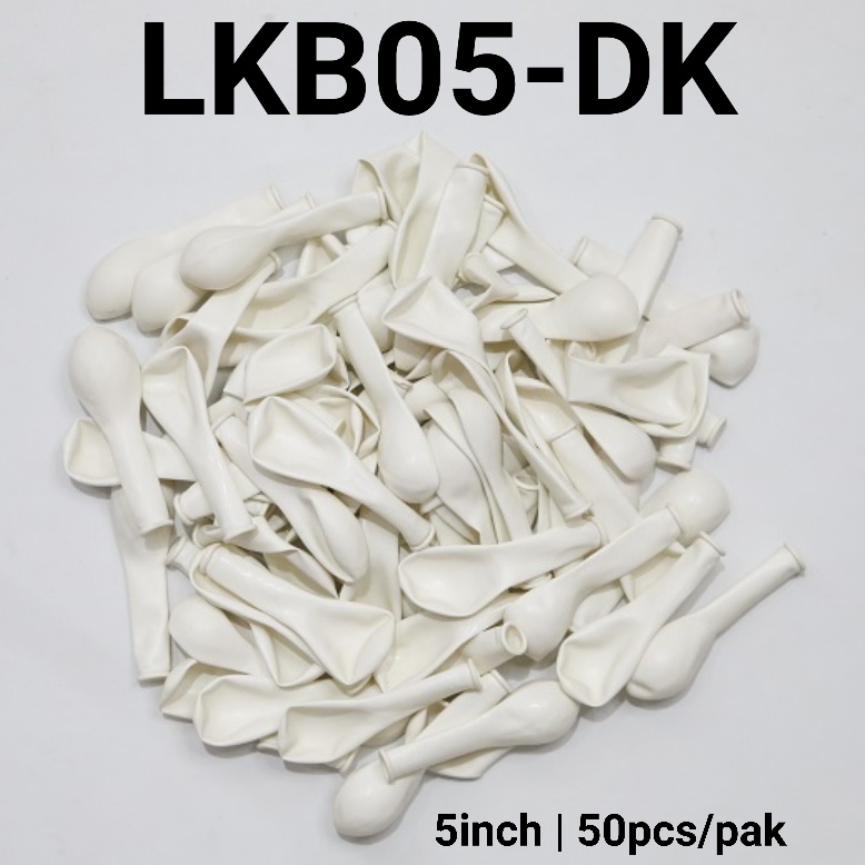 Jual Lkb Dk Balon Latex Inch Pak Doff Tebal Putih Susu White