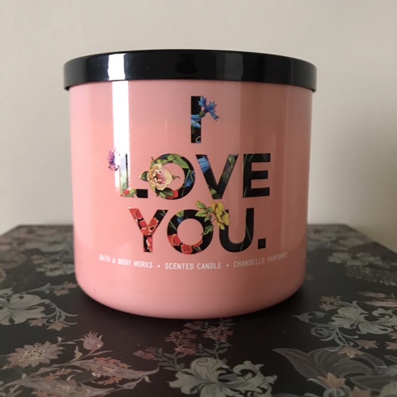 BATH & BODY WORKS BBW NEW SUPER RARE SCENTED CANDLE/ LILIN WANGI AROMATIC - I LOVE YOU GEORGIA PEACH