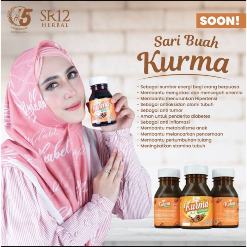 

sari buah kurma dari SR12 original,herbal,halal dan BPOM