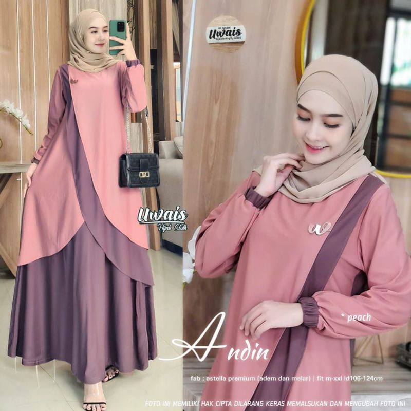 DRESS/GAMIS ANDIN by UWAIS ORI | DRESS/GAMIS KUALITAS BAGUS | ORIGINAL BRAND