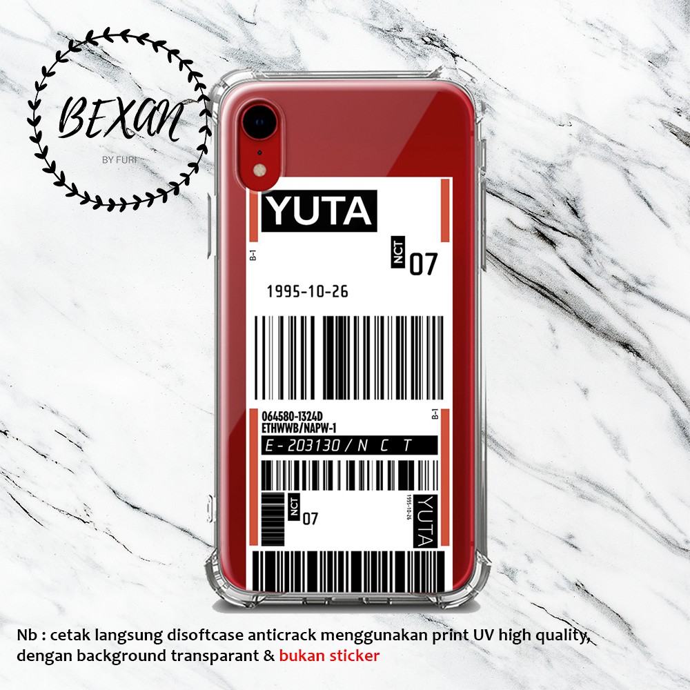 case nct barcode transparan/ case nct 127/ case nct aesthetic/ case nct 2020/ case nct resonance