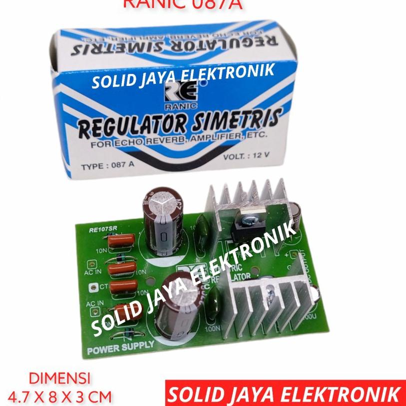 ☟ KIT REGULATOR SIMETRIS 12 VOLT CT PSU SIMETRIS 12V CT STRUM 12 V CT - BIRU - KIT RANIC ❆