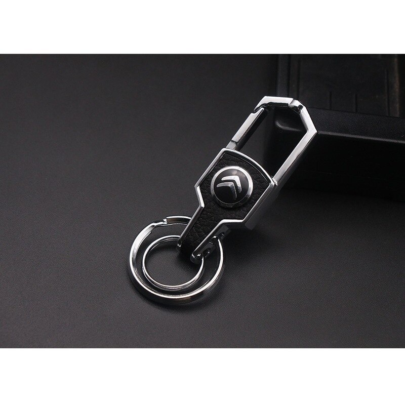 Gantungan Kunci Mobil Bahan Kulit Metal Untuk Citroen C1 C2 C3 C4 C5 C3 Picasso C-Elysee Jumper
