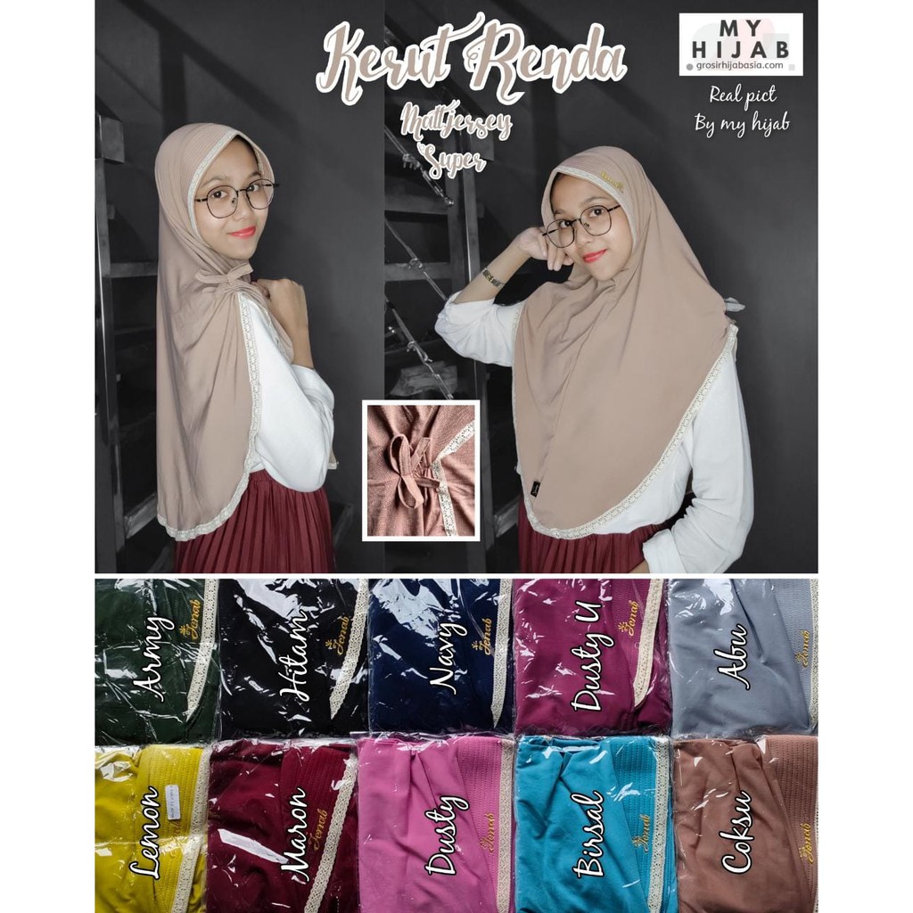 BERGO KERUT PITA/BERGO JERSEY KERUT/grosirjilbab