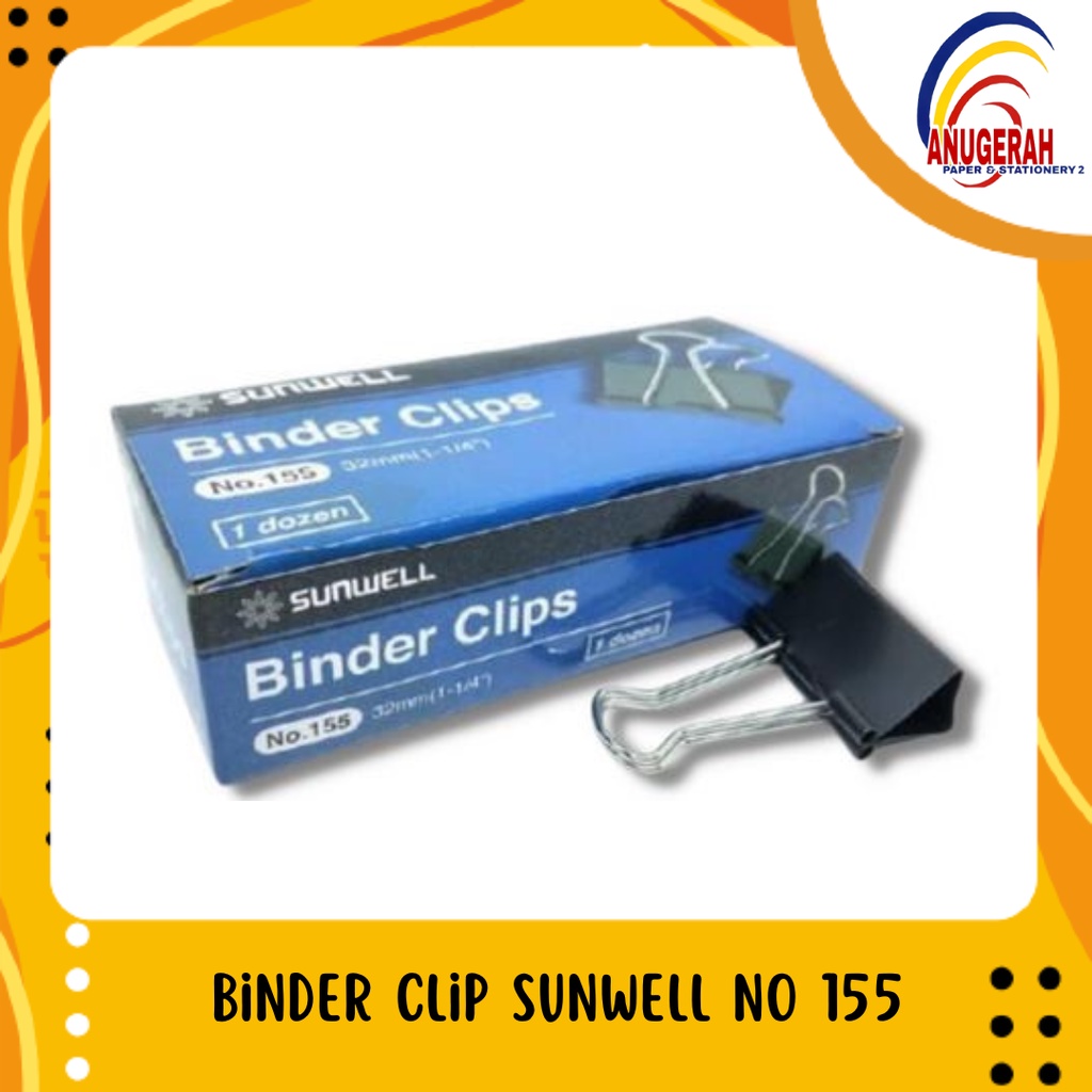 

Binder Clip Sunwell No 155 (PCS)