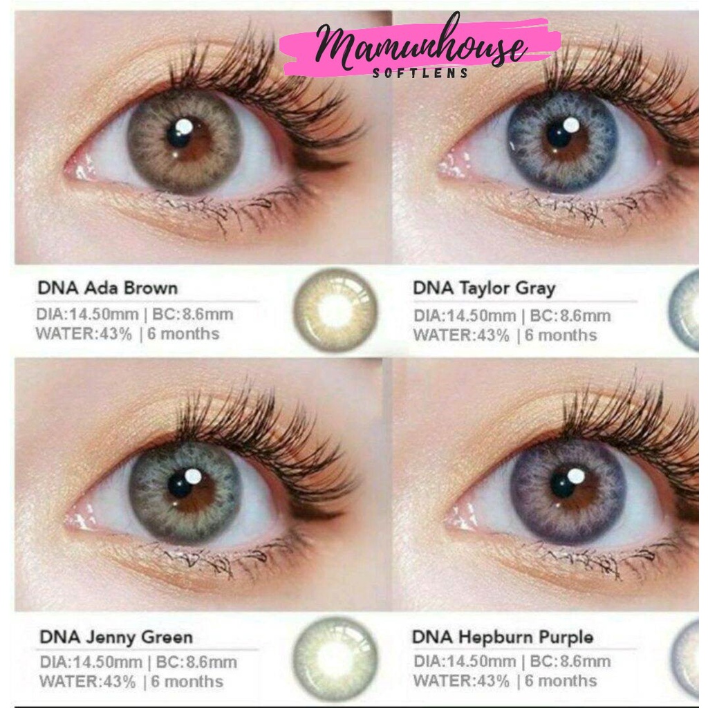 ORIGINAL Princess Bollycon DNA violet hazel green gray softlens soflenses soflen