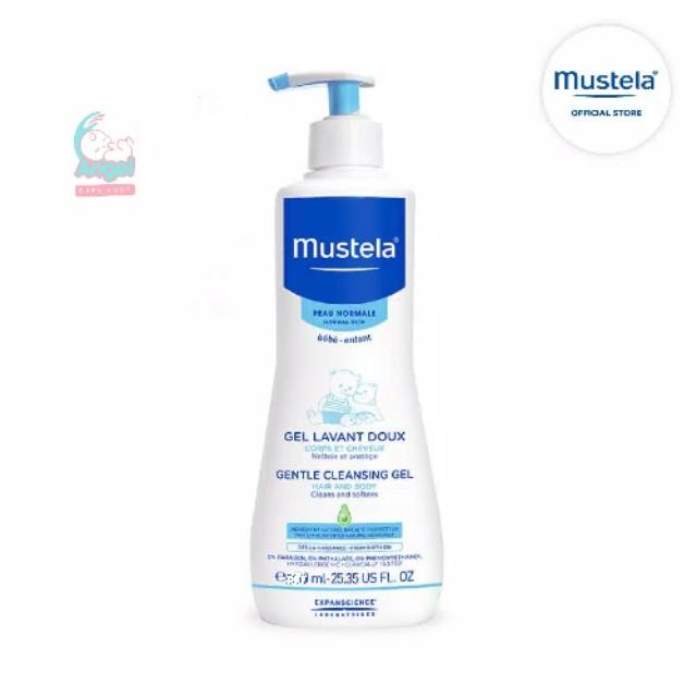 Mustela cleansing gel hair and body 500ml