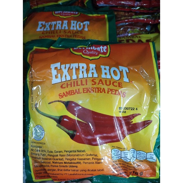 

DEL MONTE Extra Hot Sambal Extra Pedas Sachet 24x9gr