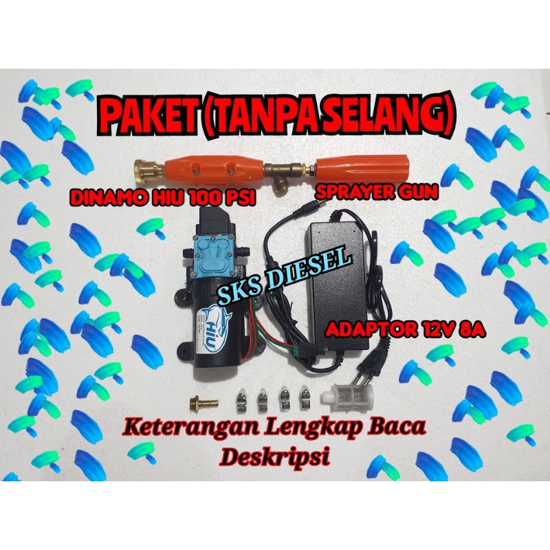 Paket Tanpa Selang Mesin Cuci Motor Mobil AC Jet Cleaner High Pressure Steam Doorsmeer 100 Psi Hiu