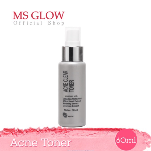 MS glow Acne Toner Clear & bright | Shopee Indonesia