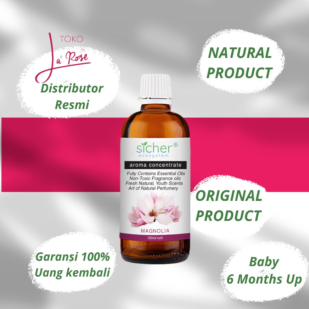 Aromatherapy Magnolia Aromaterapi Diffuser Sicher Essential Oil Aroma Terapi Cempaka Natural Humidifier 100ml