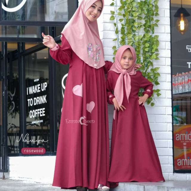 Navya dres kids ori emmaqueen gamis anak