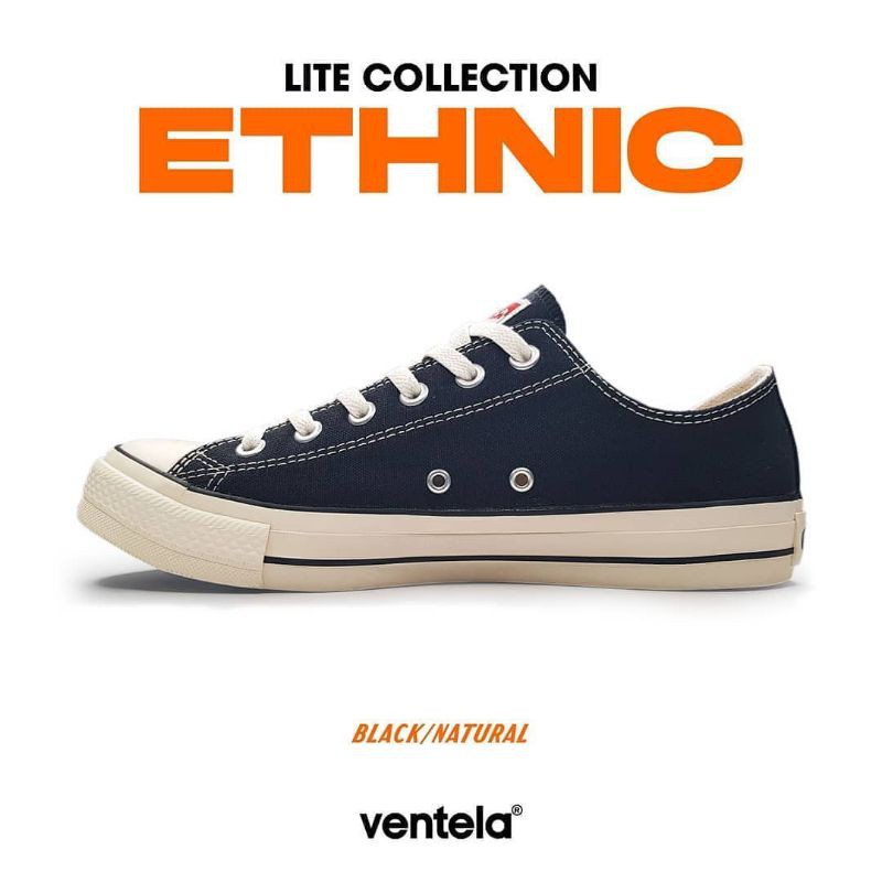 Ventela Ethnic Low Black Natural