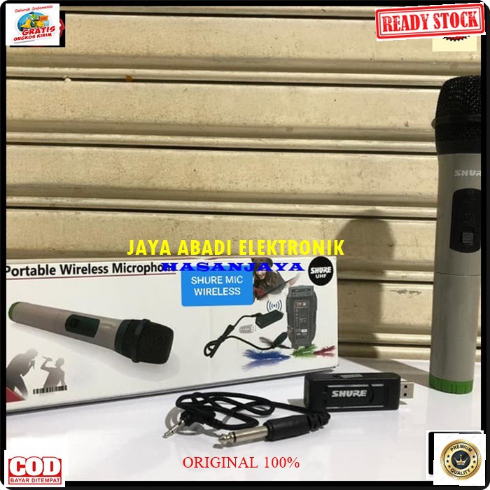 G59 SHURE MIC MIKROPHONE WIRELES WIRELESS UHF SINGLE POFESIONAL PRO VOCAL HANDHELD TUNGGAL MIKROPHONE KARAOKE AUDIO SOUND SYSTEM PANGGUNG DJ STUDIO BIDA DIGUNAKAN SEGALA AUDIO DAN JUGA BISA BUAT YOUTUBER TINGGAL PASANG SPLITTER SUARA BAGUS DAN JERNIH