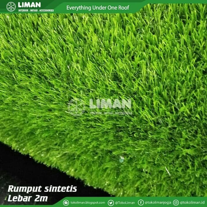 RUMPUT SINTETIS 4cm/ KARPET RUMPUT/ RUMPUT DEKORASI/ RUMPUT SINTETIS 2 METER