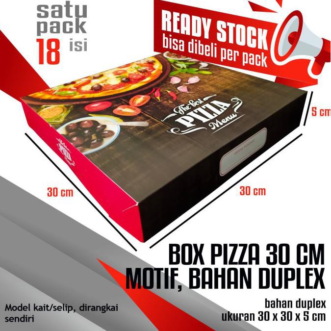 

Box Pizza 30 Cm, Dus Pizza, Kardus Pizza, Kotak Pizza