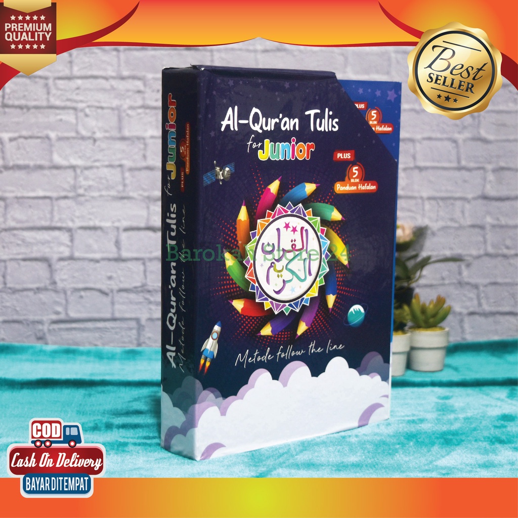 ORI & SEGEL - Al-Quran Tulis For Junior Plus 5 Blok Panduan Hafalan Metode Follow the Line Penerbit 