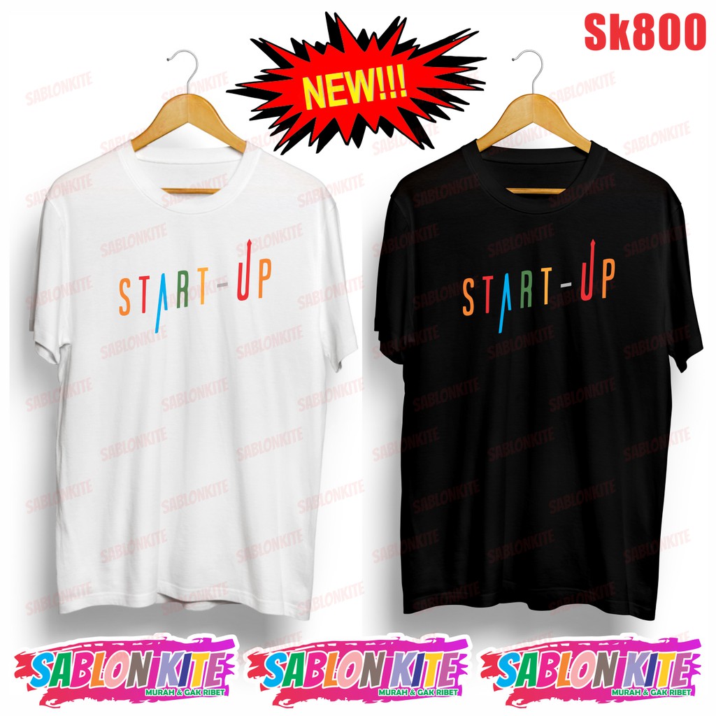 MURAH!!! KAOS START UP PELANGI DRAKOR SK800 UNISEX