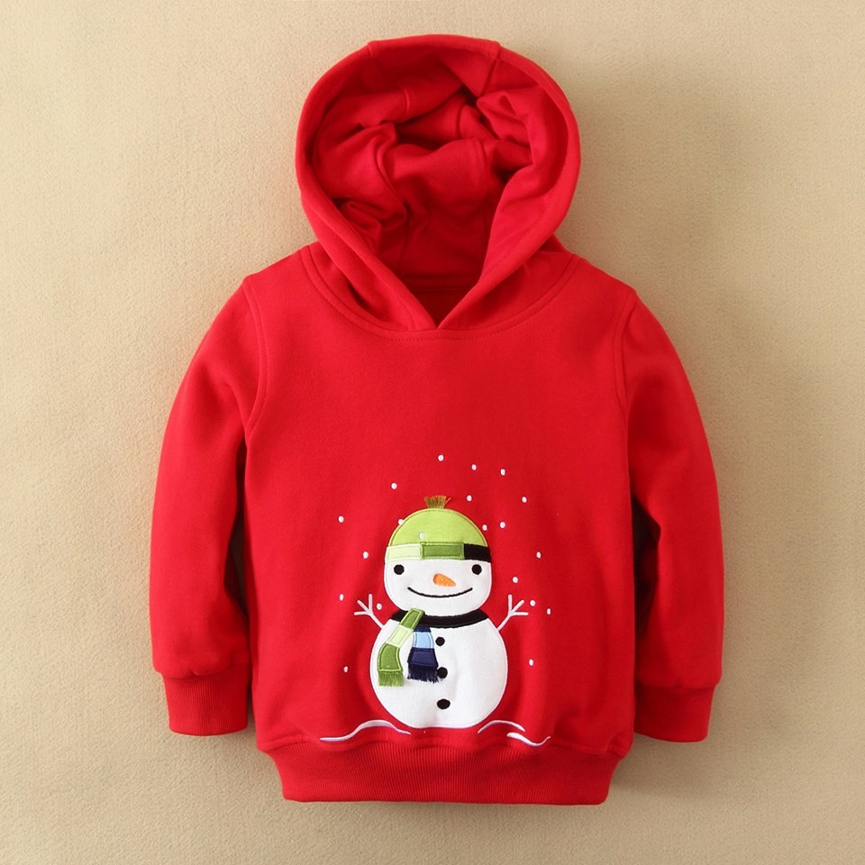 KID JACKET SWEATER SNOWMAN RED / JAKET ANAK / MOM&amp;BAB